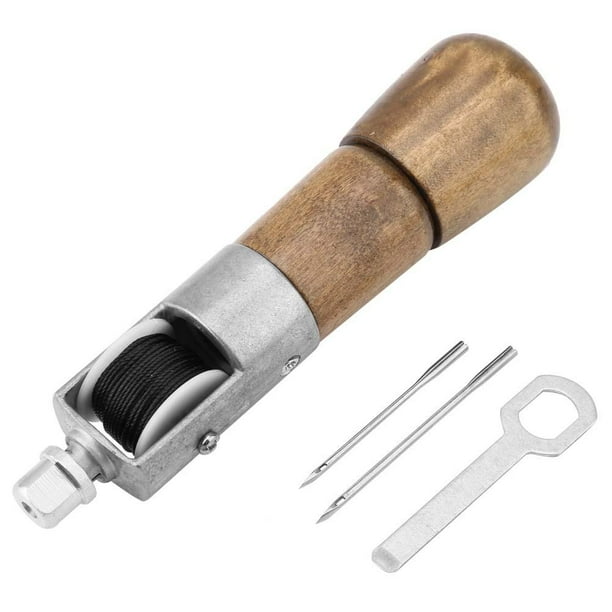 Leather Craft Automatic Lock Stitching Sewing Awl Tool Kits with 2 Needles NEW